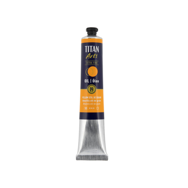 TITAN Arts Oil Colour Extra Fine tube 60 ml Yellow stil de grain N° 19