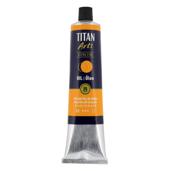 TITAN Arts Oil Colour Extra Fine tube 200 ml Yellow stil de grain N° 19