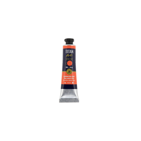 TITAN Arts Oil Colour Extra Fine tube 20 ml Cadmium red light N° 20