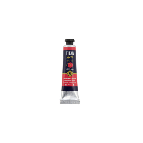 TITAN Arts Oil Colour Extra Fine tube 20 ml Cadmium red medium N° 22