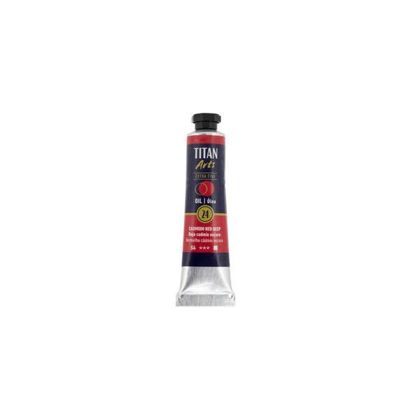 TITAN Arts Oil Colour Extra Fine tube 20 ml Cadmium red deep N° 24