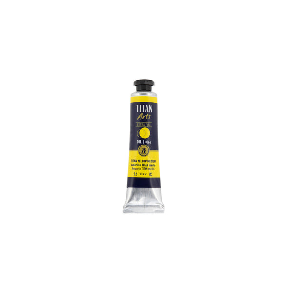 TITAN Arts Oil Colour Extra Fine tube 20 ml TITAN yellow medium N° 28