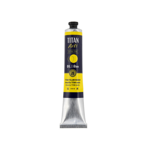 TITAN Arts Oil Colour Extra Fine tube 60 ml TITAN yellow medium N° 28