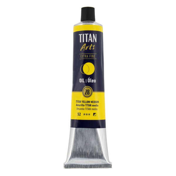 TITAN Arts Oil Colour Extra Fine tube 200 ml TITAN yellow medium N° 28
