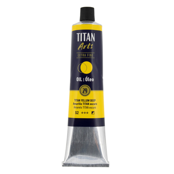 TITAN Arts Oil Colour Extra Fine tube 200 ml TITAN deep yellow Nº 29