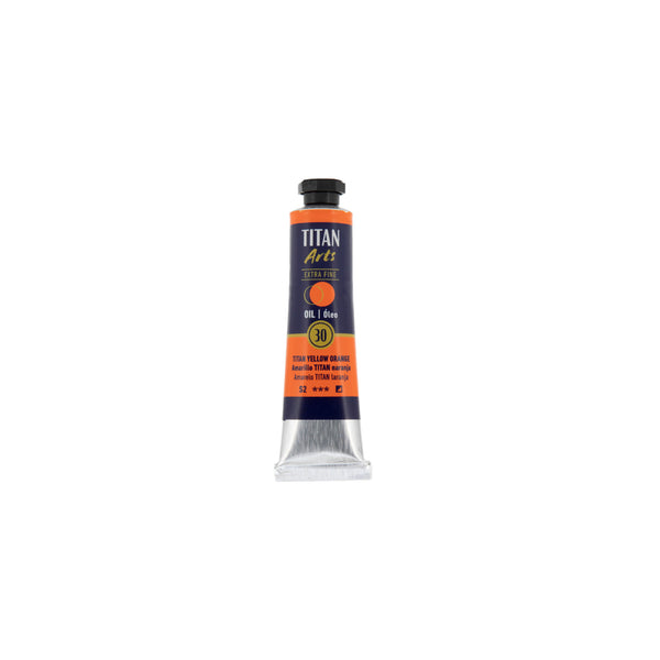 TITAN Arts Oil Colour Extra Fine tube 20 ml TITAN yellow orange N° 30
