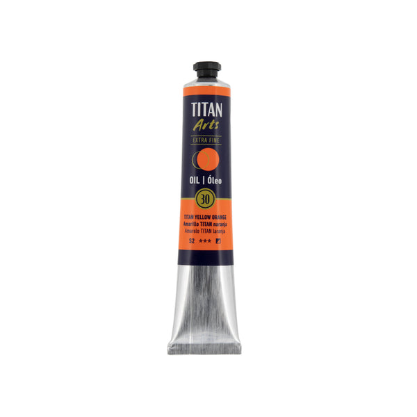 TITAN Arts Oil Colour Extra Fine tube 60 ml TITAN yellow orange N° 30