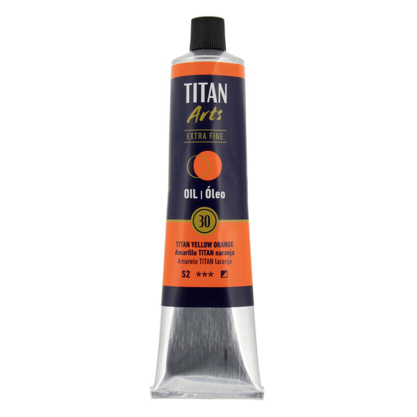 TITAN Arts Oil Colour Extra Fine tube 200 ml TITAN yellow orange N° 30