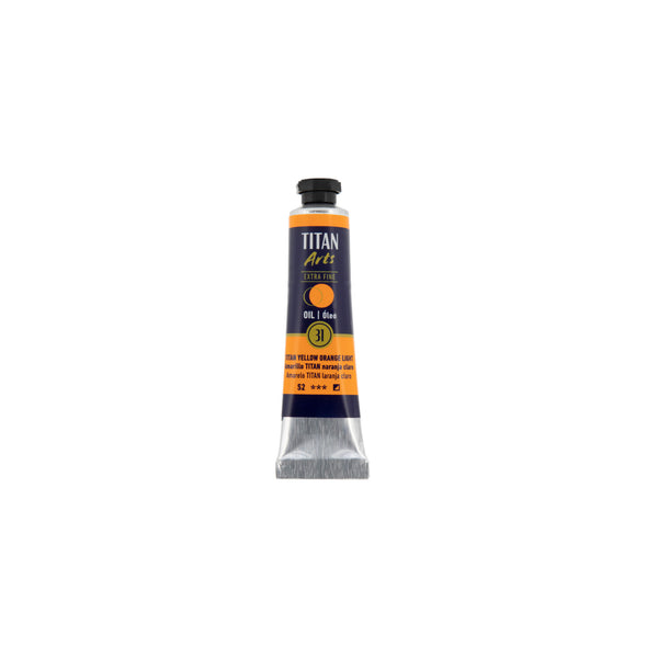 TITAN Arts Oil Colour Extra Fine tube 20 ml TITAN yellow orange light N° 31