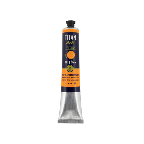 TITAN Arts Oil Colour Extra Fine tube 60 ml TITAN yellow orange light N° 31