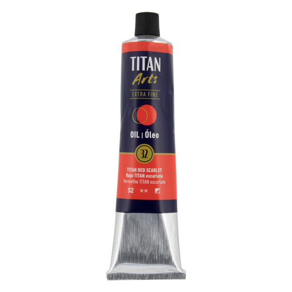 TITAN Arts Oil Colour Extra Fine tube 200 ml TITAN red scarlet N° 32