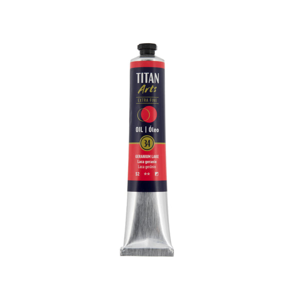 TITAN Arts Oil Colour Extra Fine tube 60 ml Geranium Lake N° 34