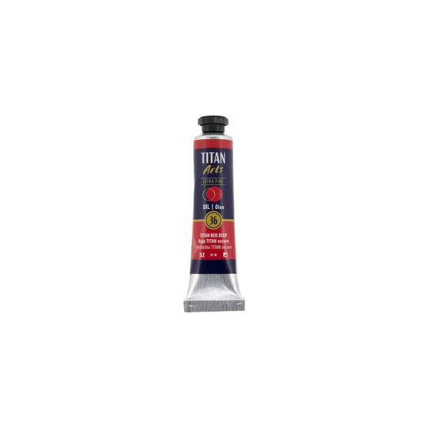 TITAN Arts Oil Colour Extra Fine tube 20 ml TITAN red deep N° 36