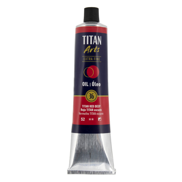TITAN Arts Oil Colour Extra Fine tube 200 ml TITAN red deep N° 36
