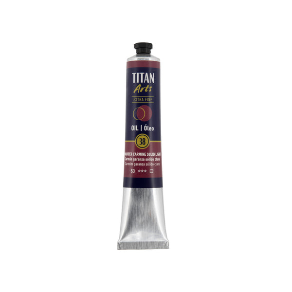 TITAN Arts Oil Colour Extra Fine tube 60 ml Madder carmine solid light N° 38
