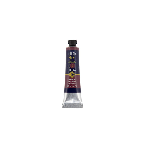 TITAN Arts Oil Colour Extra Fine tube 20 ml Crimson lake N° 40