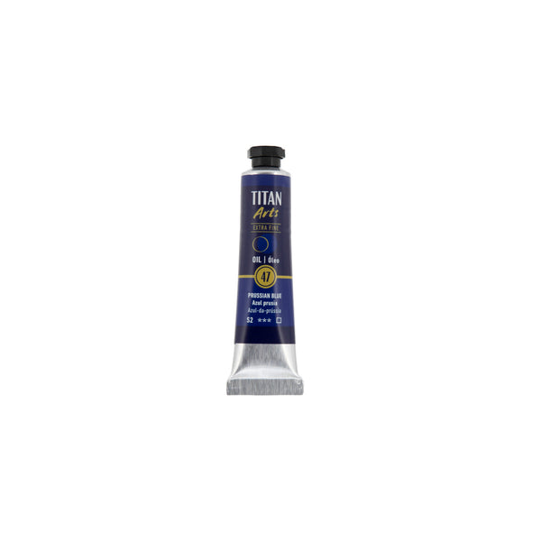TITAN Arts Oil Colour Extra Fine tube 20 ml Prussian blue N° 47