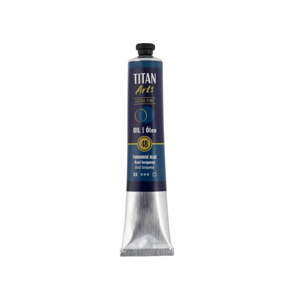 TITAN Arts Oil Colour Extra Fine tube 60 ml Turquoise blue N° 48