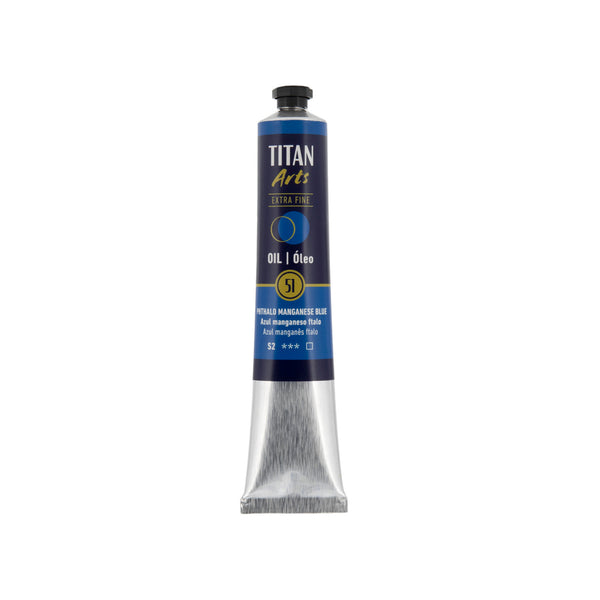 TITAN Arts Oil Colour Extra Fine tube 60 ml Phthalo manganese blue N° 51