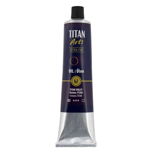 TITAN Arts Colores al óleo Extra Fine tubo 200 ml Violeta TITAN N° 62