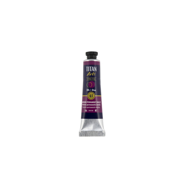 TITAN Arts Oil Colour Extra Fine tube 20 ml Medium permanent violet N° 63