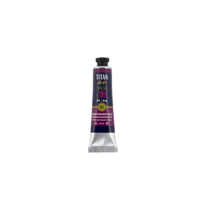 TITAN Arts Oil Colour Extra Fine tube 20 ml Medium permanent violet N° 63