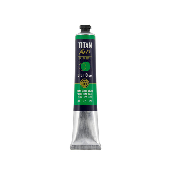 TITAN Arts Oil Colour Extra Fine tube 60 ml TITAN green light N° 66