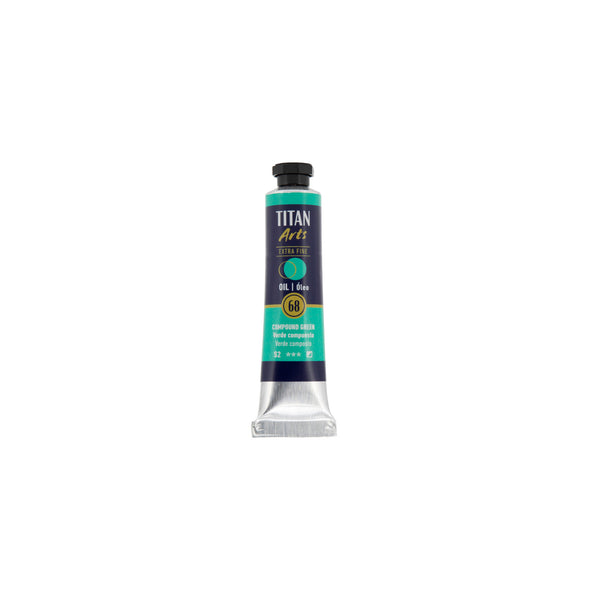 TITAN Arts Oil Colour Extra Fine tube 20 ml Compound green N° 68