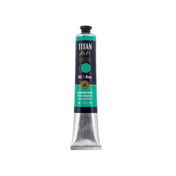 TITAN Arts Oil Colour Extra Fine tube 60 ml Compound green N° 68