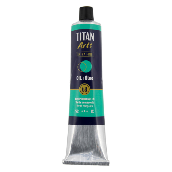 TITAN Arts Oil Colour Extra Fine tube 200 ml Compound green N° 68