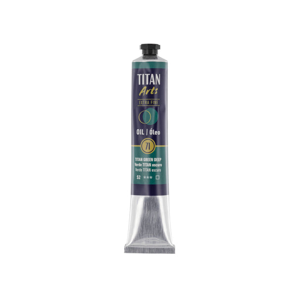 TITAN Arts Oil Colour Extra Fine tube 60 ml TITAN green deep N° 71