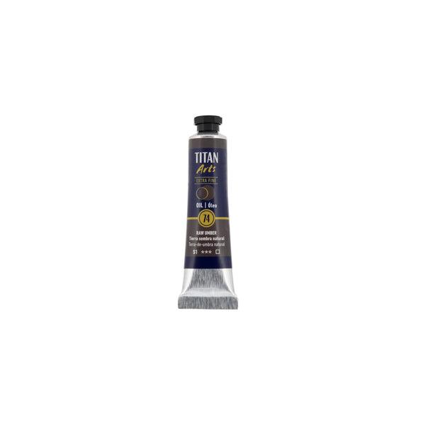 TITAN Arts Oil Colour Extra Fine tube 20 ml Raw umber N° 74