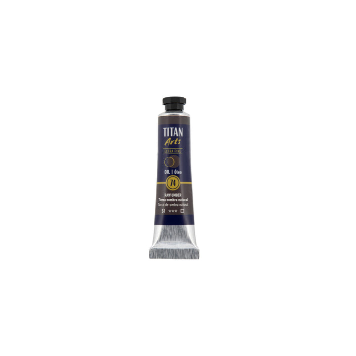 TITAN Arts Oil Colour Extra Fine tube 20 ml Raw umber N° 74