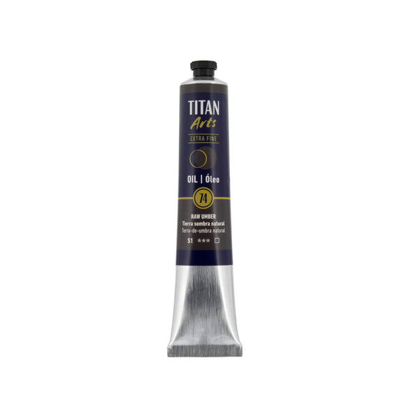 TITAN Arts Oil Colour Extra Fine tube 60 ml Raw umber N° 74