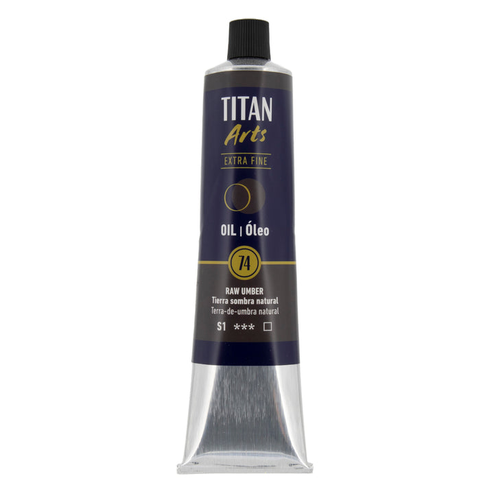 TITAN Arts Oil Colour Extra Fine tube 200 ml Raw umber N° 74