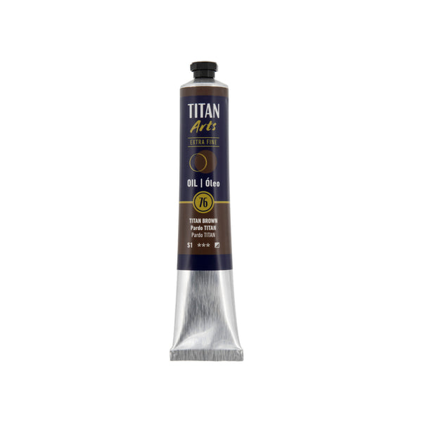 TITAN Arts Oil Colour Extra Fine tube 60 ml TITAN brown N° 76