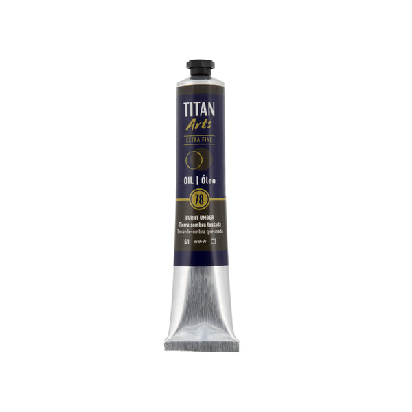 TITAN Arts Oil Colour Extra Fine tube 60 ml Burnt umber N° 78