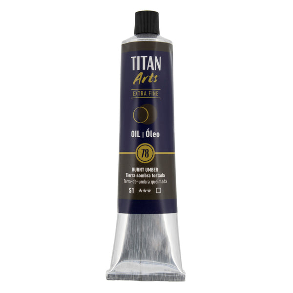 TITAN Arts Colores al óleo Extra Fine tubo 200 ml Tierra sombra tostada  N° 78