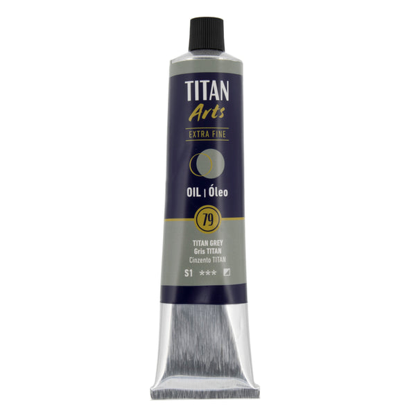 TITAN Arts Colores al óleo Extra Fine tubo 200 ml Gris TITAN N° 79