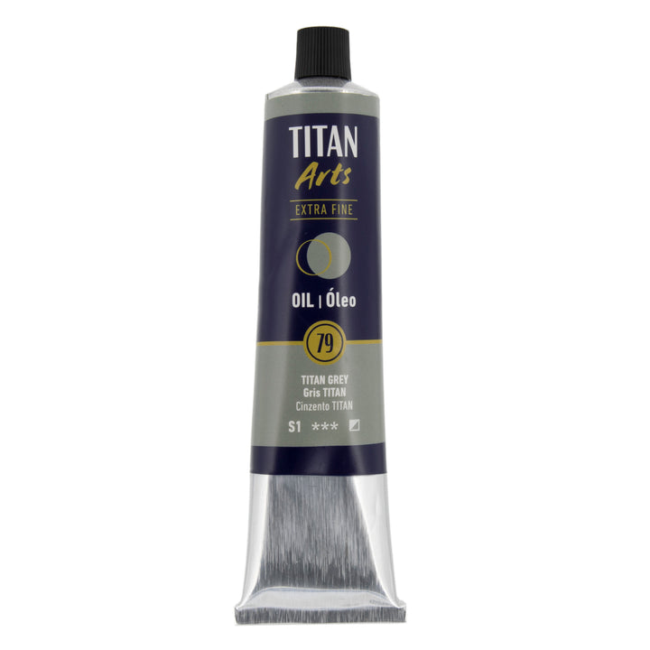TITAN Arts Oil Colour Extra Fine tube 200 ml TITAN grey N° 79