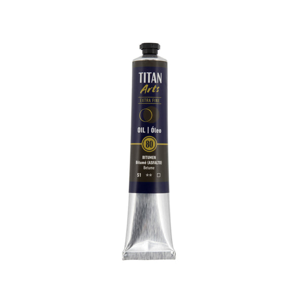 TITAN Arts Oil Colour Extra Fine tube 60 ml Bitumen N° 80