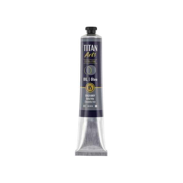 TITAN Arts Oil Colour Extra Fine tube 60 ml Cold grey N° 85