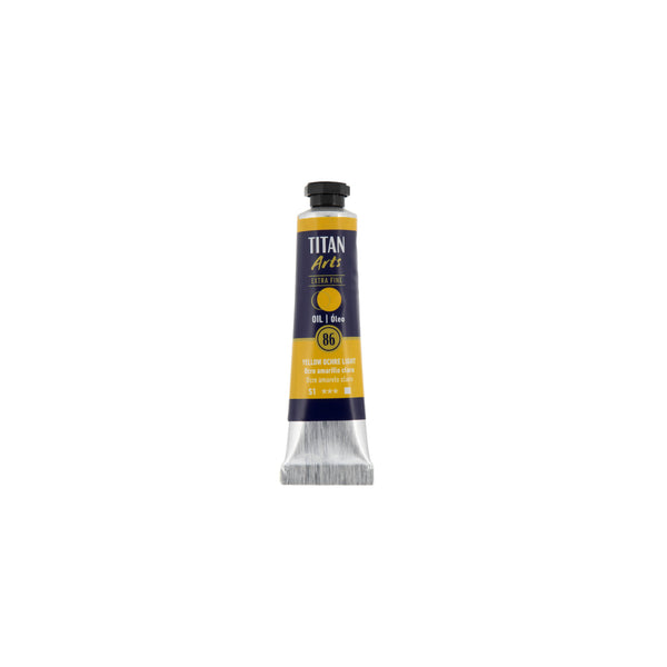 TITAN Arts Oil Colour Extra Fine tube 20 ml Yellow ochre light N° 86