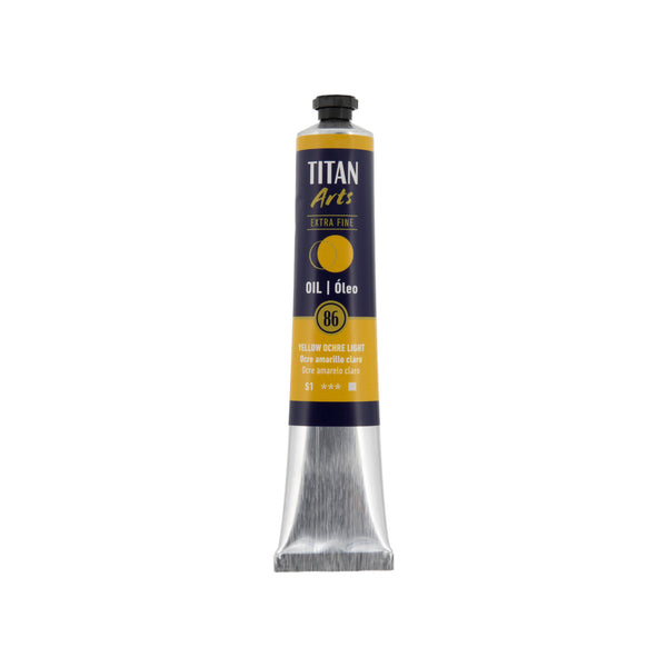TITAN Arts Oil Colour Extra Fine tube 60 ml Yellow ochre light N° 86