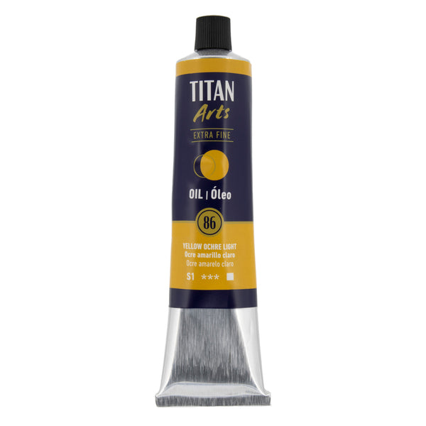 TITAN Arts Oil Colour Extra Fine tube 200 ml Yellow ochre light N° 86