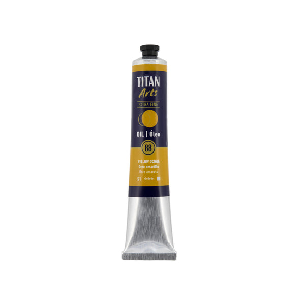 TITAN Arts Oil Colour Extra Fine tube 60 ml Yellow ochre N° 88
