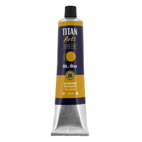TITAN Arts Oil Colour Extra Fine tube 200 ml Yellow ochre N° 88