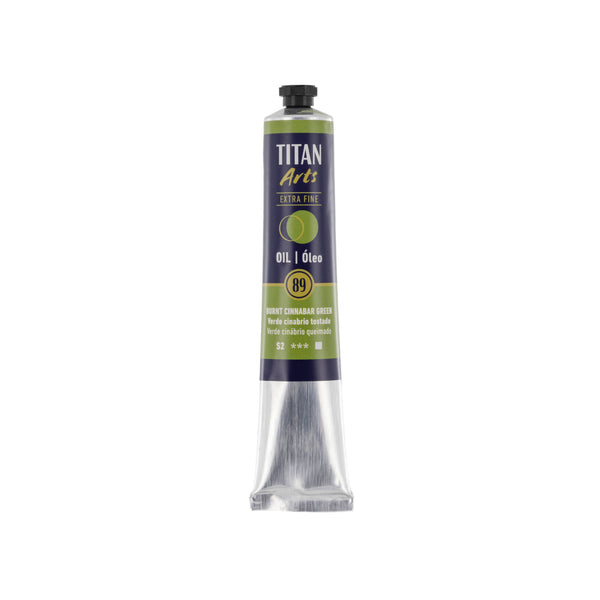 TITAN Arts Oil Colour Extra Fine tube 60 ml Burnt cinnabar green N° 89