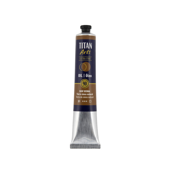 TITAN Arts Oil Colour Extra Fine tube 60 ml Raw sienna N° 90