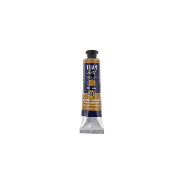 TITAN Arts Oil Colour Extra Fine tube 20 ml Gold ochre transparent N° 94
